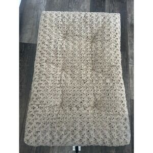 Quiet Time Deluxe Ombre Swirl Pet Bed Tan 36 Inch Crate Mat 40636-STB